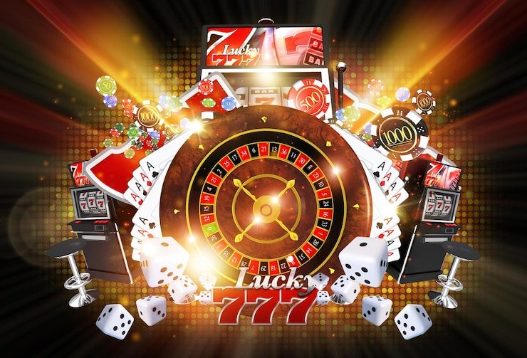 Dealer kasino langsung sedang membagikan kartu Blackjack kepada pemain